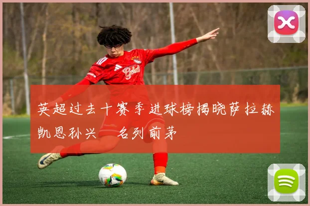 英超过去十赛季进球榜揭晓萨拉赫凯恩孙兴慜名列前茅